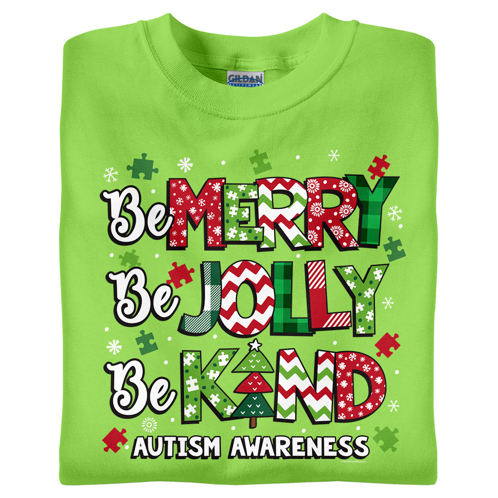 Be Merry Jolly Kind - Autism Awareness