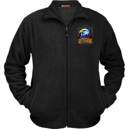American Veteran Fleece Jackets in Black