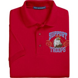 Support Our Troops Red Polo Shirt