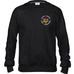 Embroidered Sweatshirt in Black