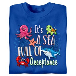 It's a Sea Full of Acceptance T-Shirts for Autism