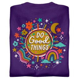 Do Good Things Positivity T-Shirt Back Print