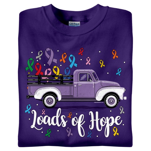 Loads of Hope Cancer Awareness T-Shirts